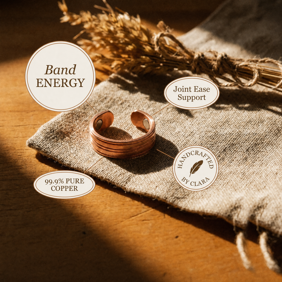 Clara's Band Copper Ring