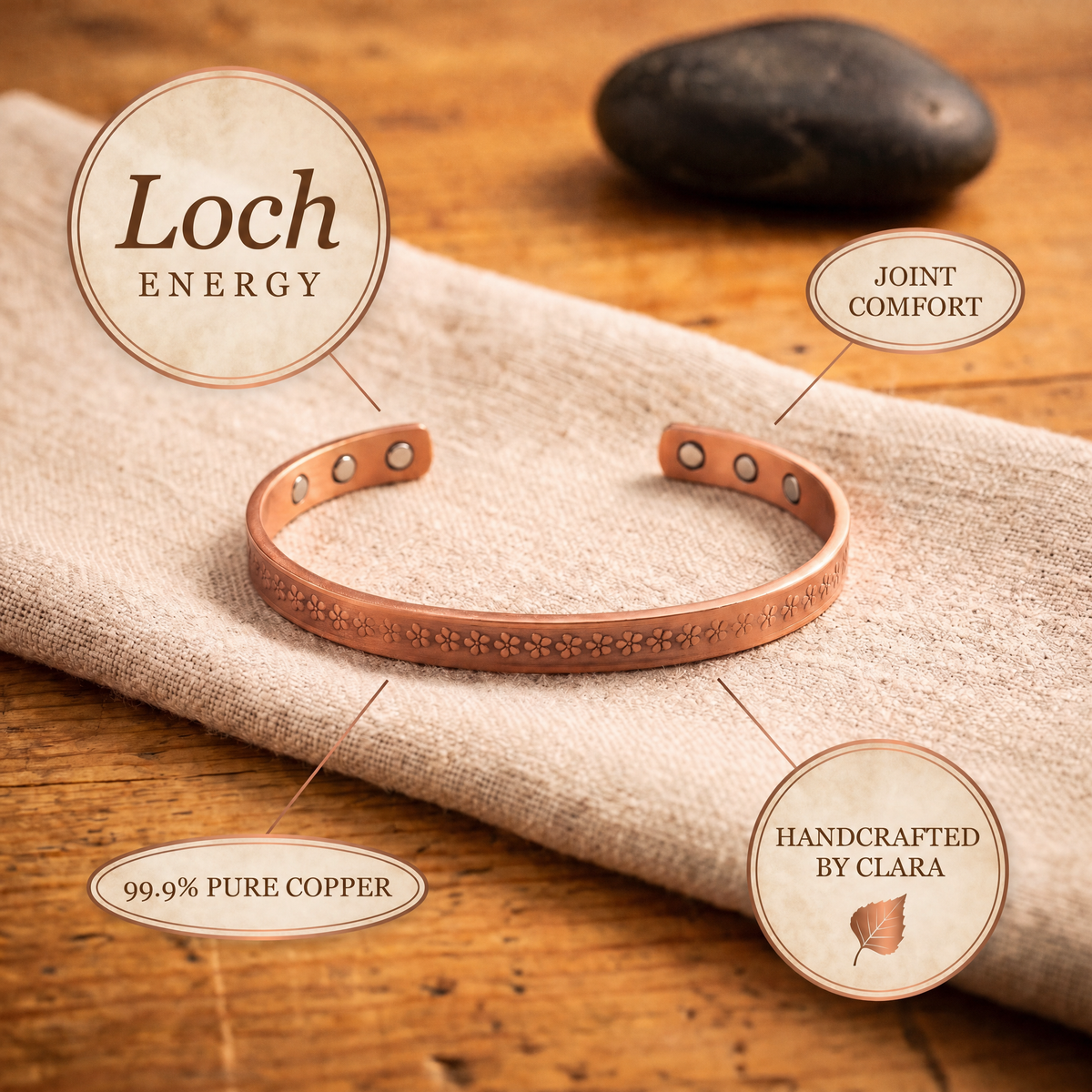 Clara's Loch Copper Bracelet