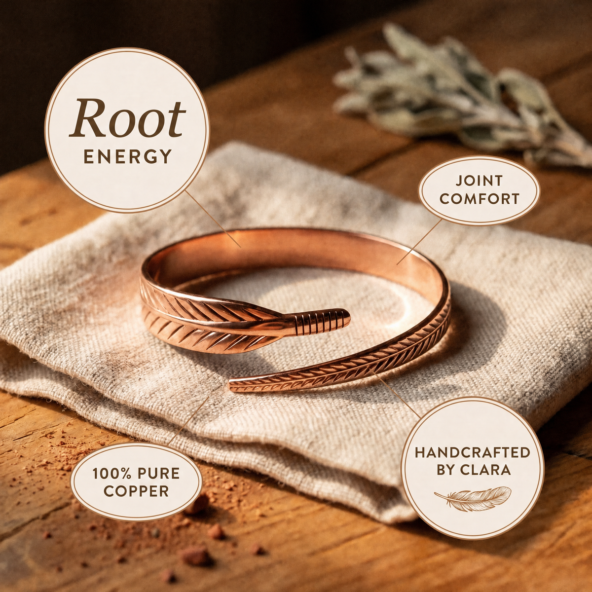 Clara's Copper Bracelet