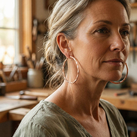 Clara's Willow Copper Earrings