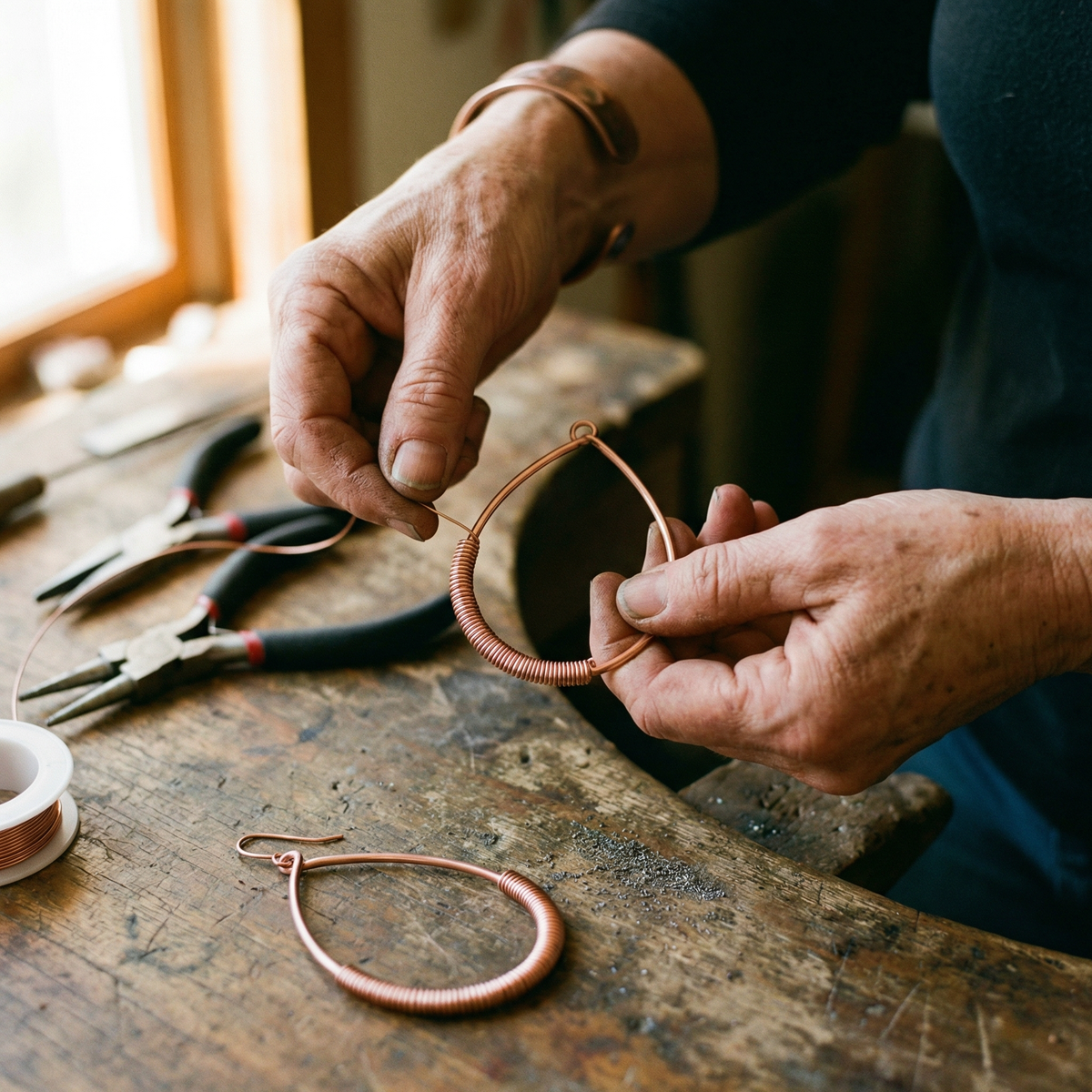 Clara's Creek Copper Earrings