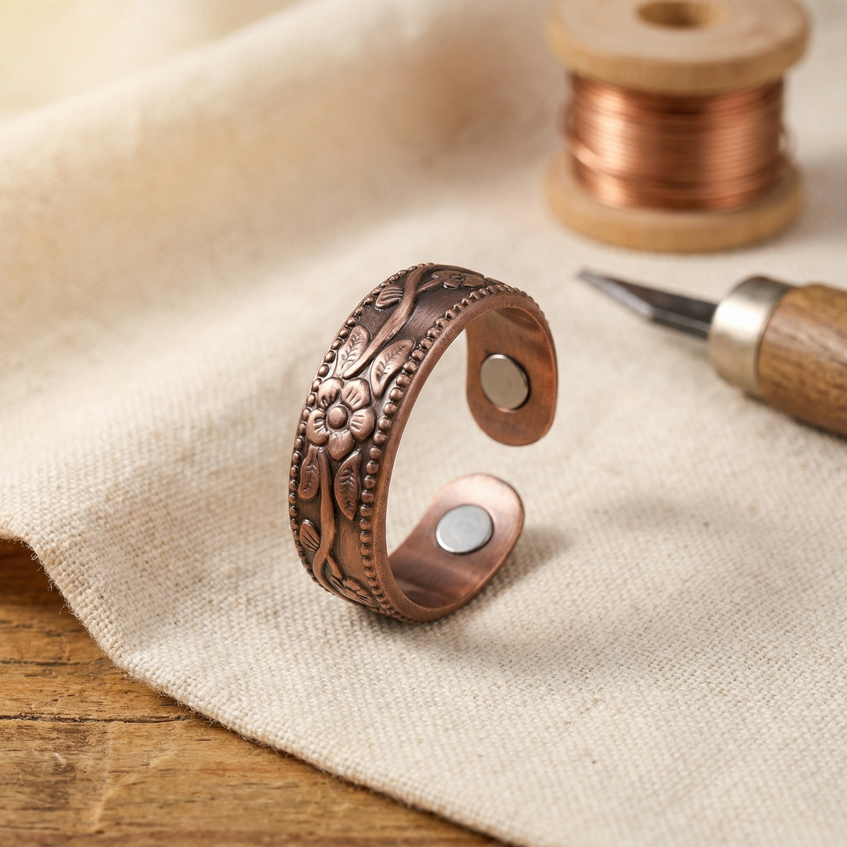 Clara's Petal Copper Ring