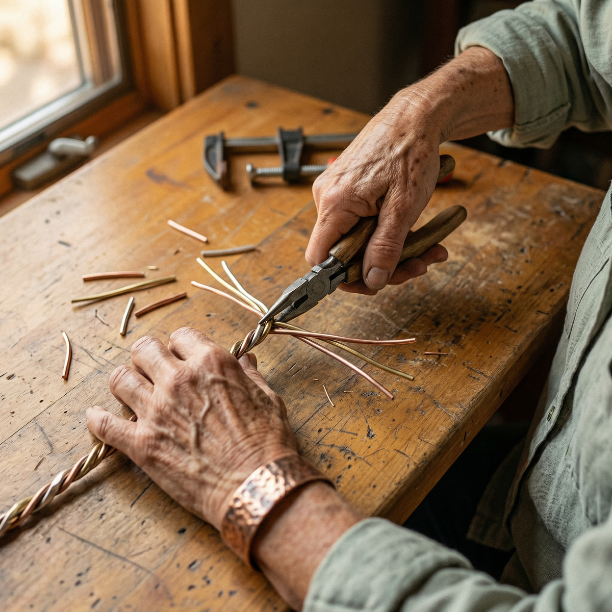 Clara's Stone Copper Bracelet