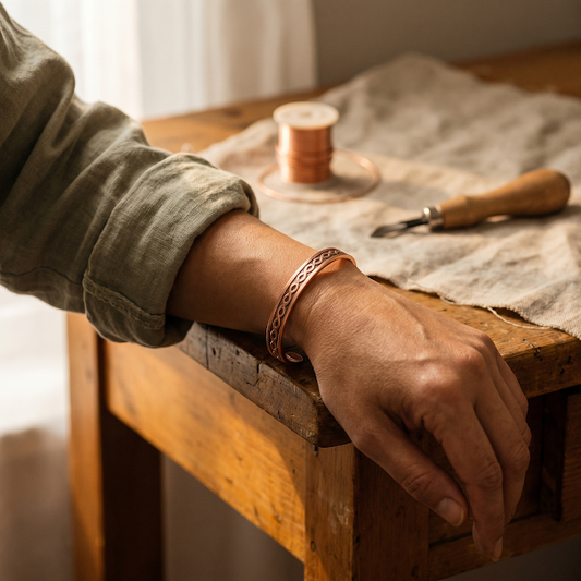 Clara's Current Copper Bracelet