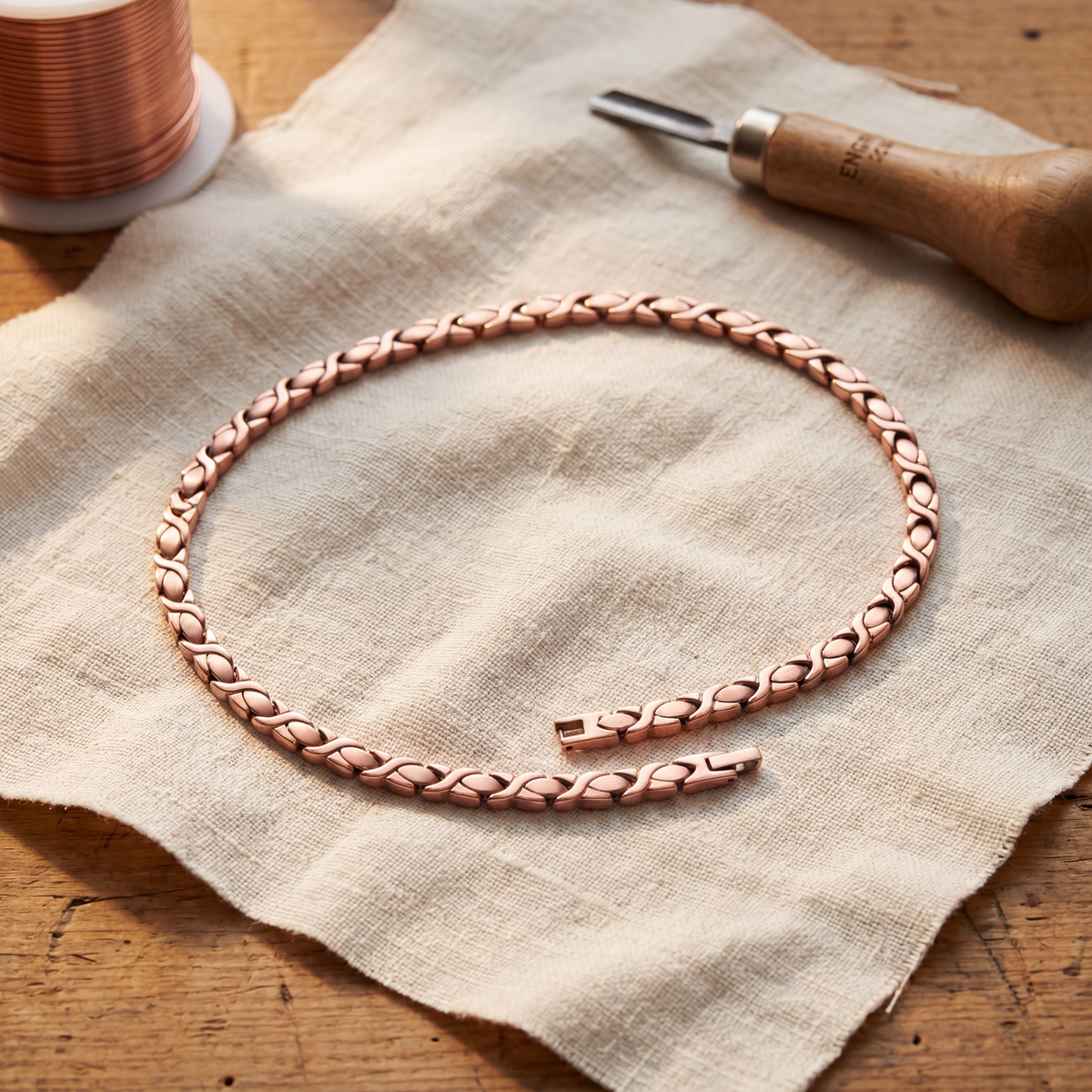 Clara's Cedar Copper Necklace