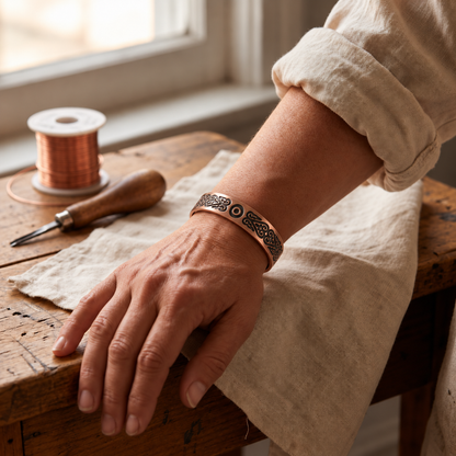 Clara's Verdigris Copper Bracelet