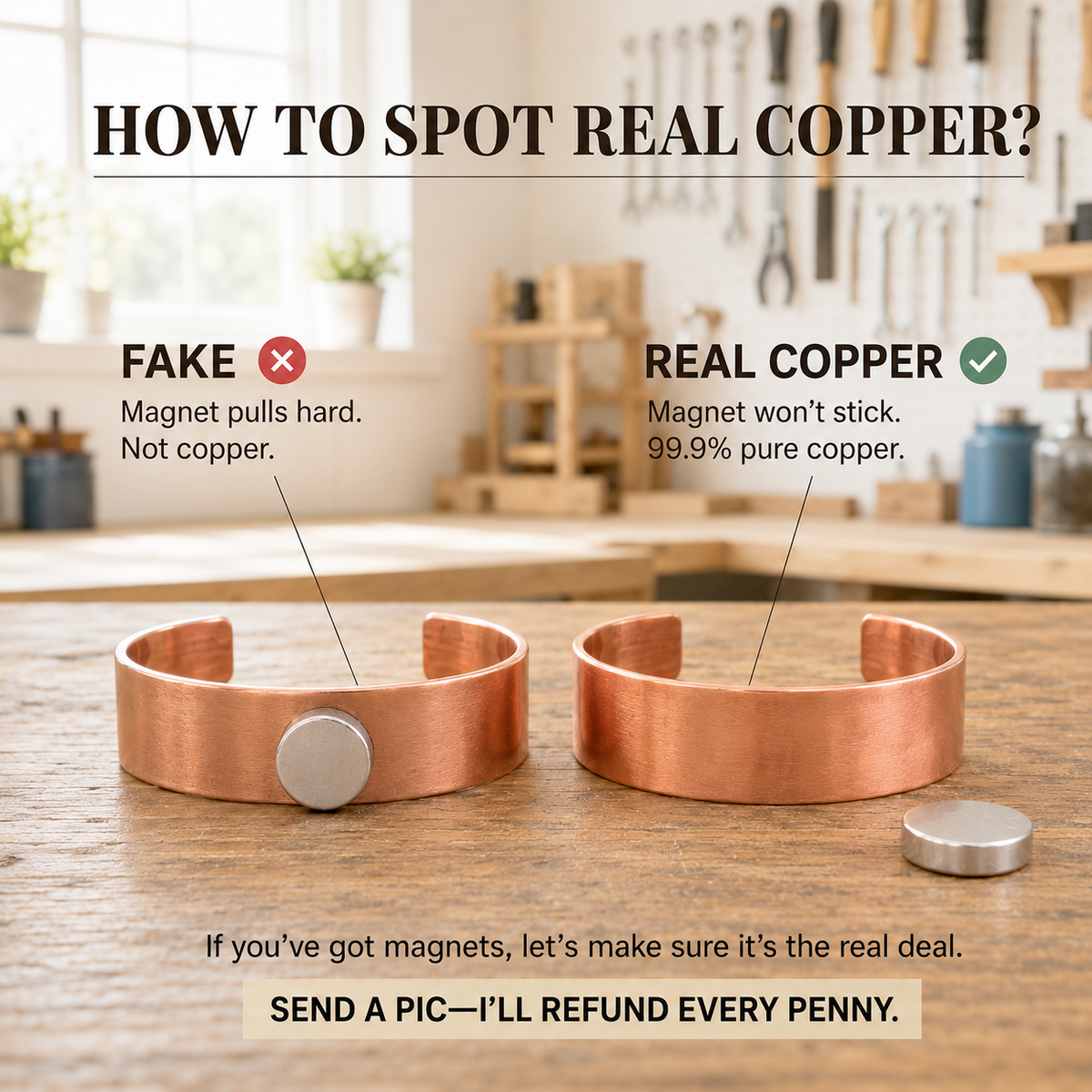 Clara's Slick Copper Toe Ring