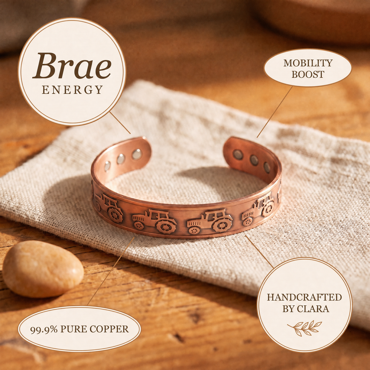 Clara's Brae Copper Bracelet