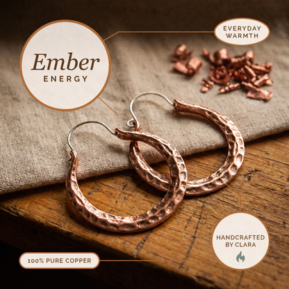 Clara's Ember Copper Earrings