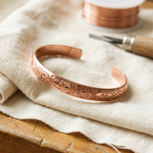 Clara's Bloom Copper Bracelet