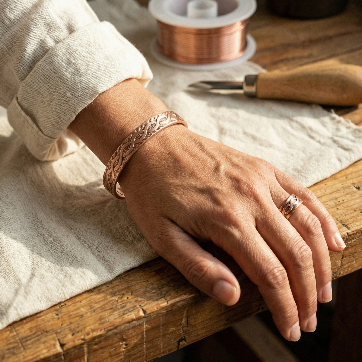 Clara's Knot Copper Set