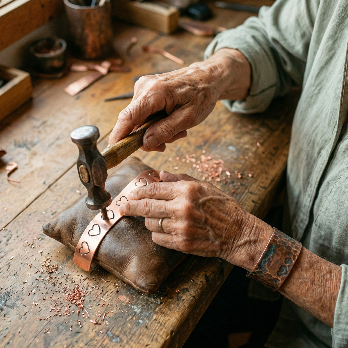 Clara's Hearth Copper Bracelet