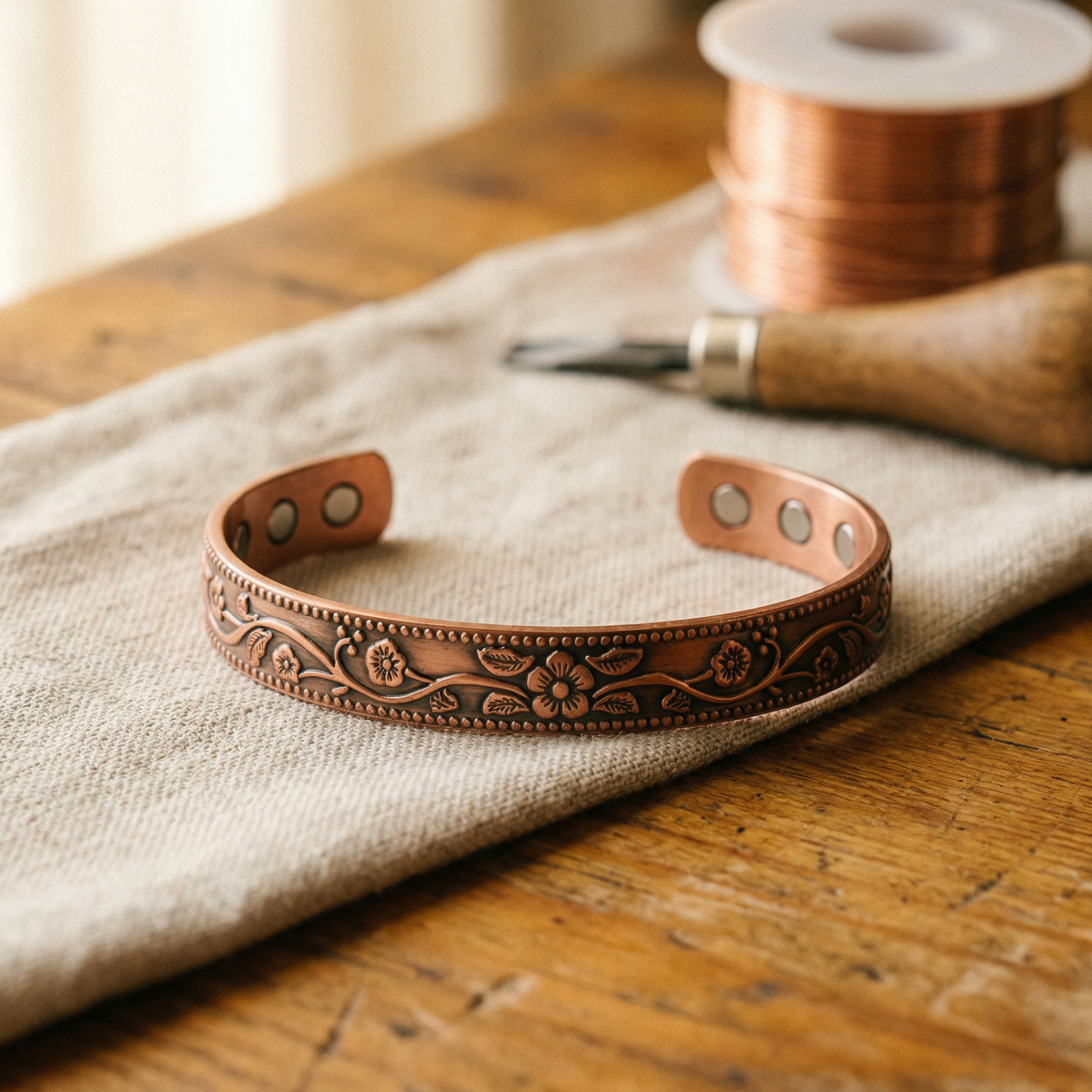 Clara's Knell Copper Bracelet