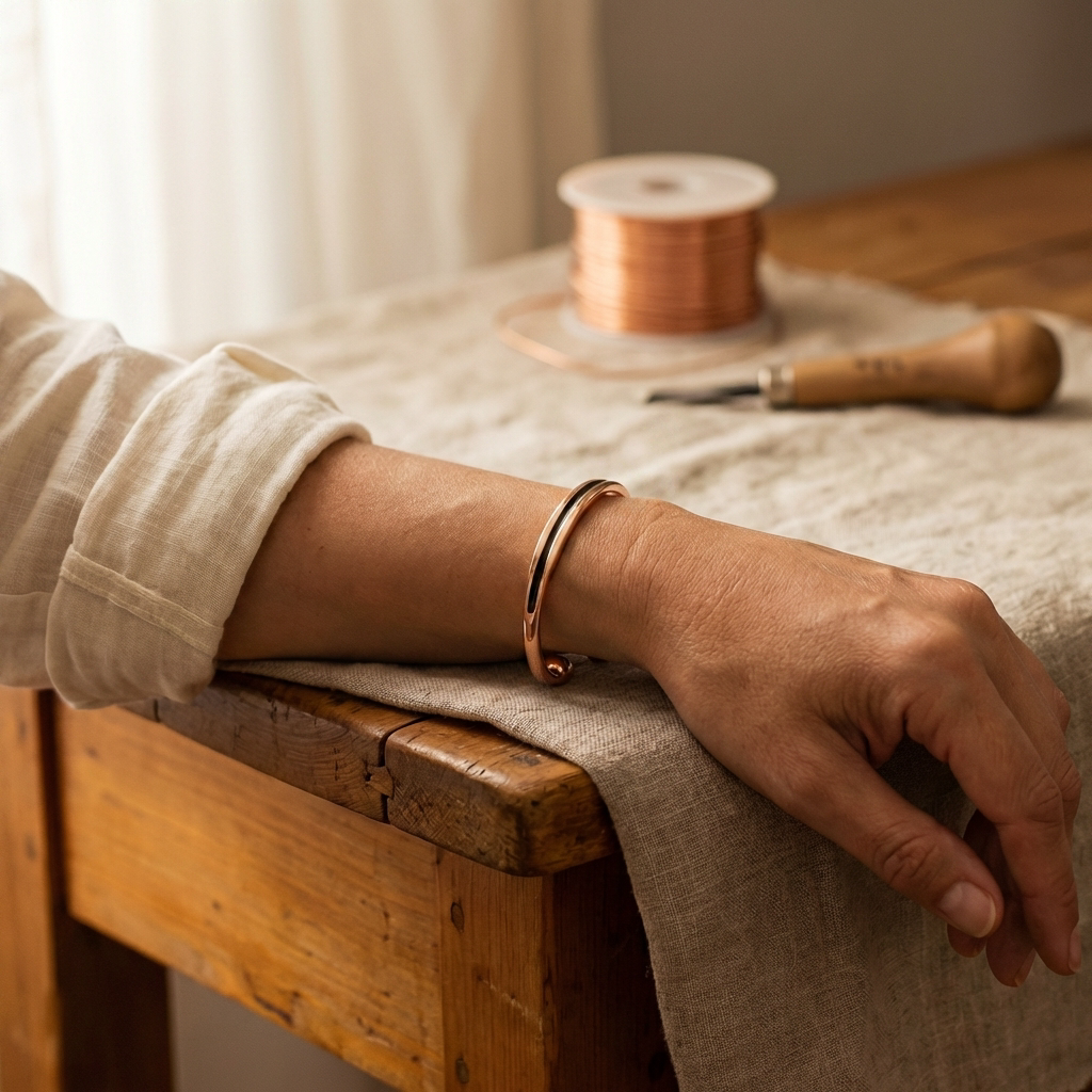 Clara's Vein Copper Bracelet