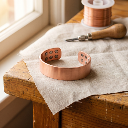 Clara's Anvil Copper Bracelet