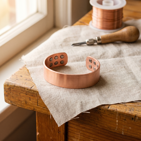 Clara's Anvil Copper Bracelet