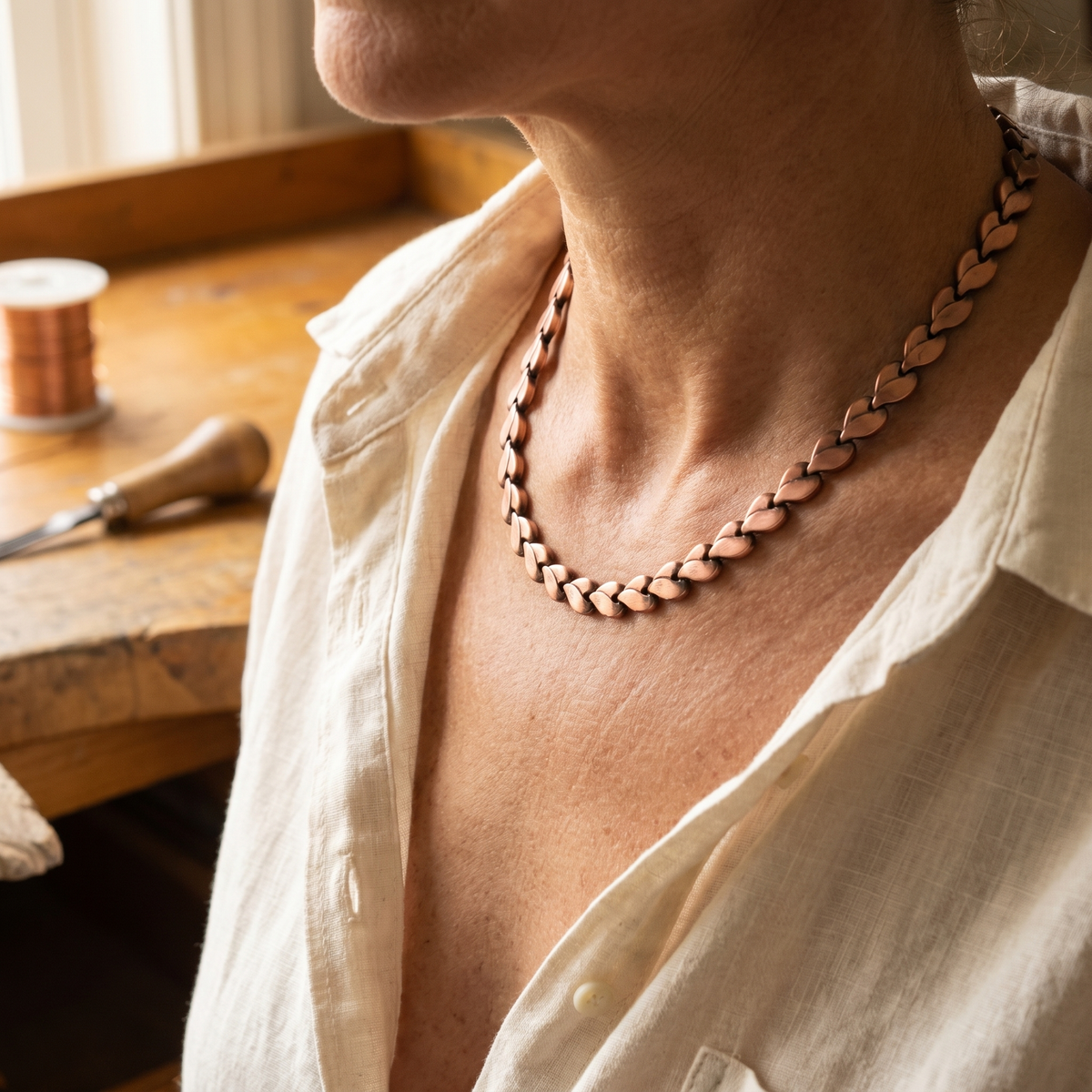 Clara's Briar Copper Necklace