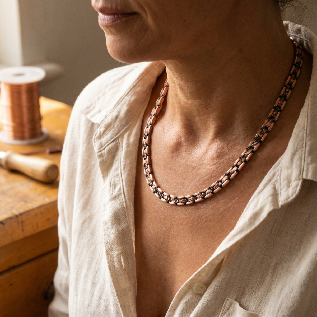 Clara's Haze Copper Necklace