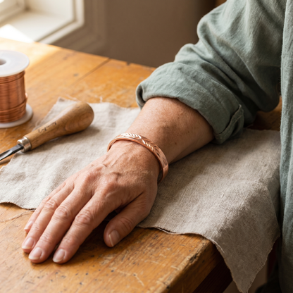 Clara's Lunar Copper Bracelet