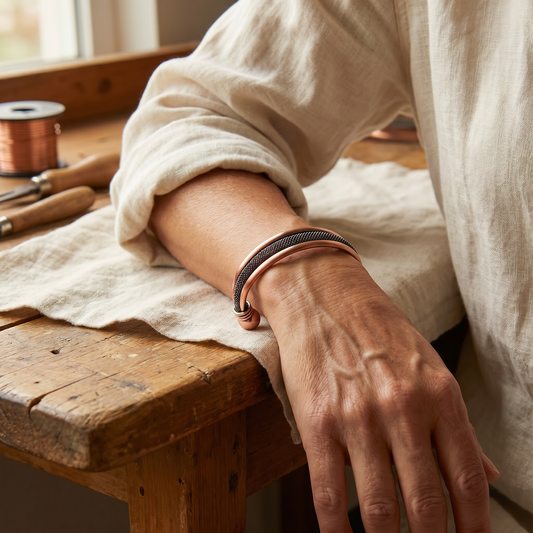 Clara's Cairn Copper Bracelet