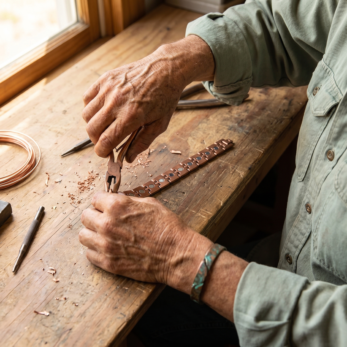 Clara's Pike Men's Copper Bracelet