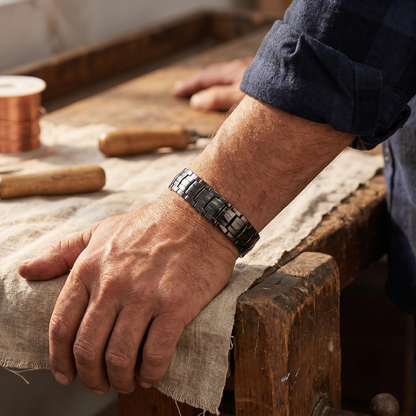 Clara's Ochre Men's  Copper Bracelet