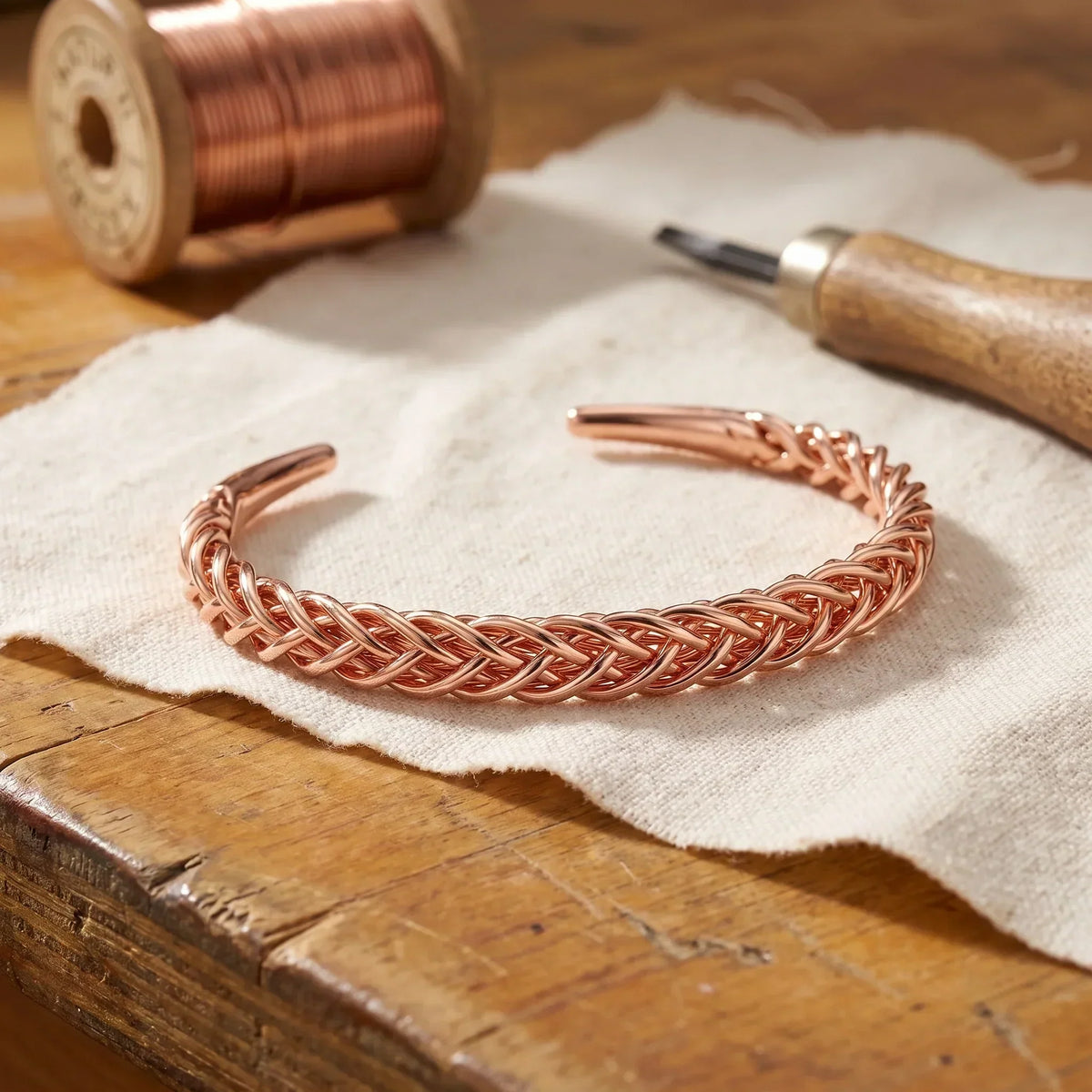 Clara's Fox Copper Bracelet