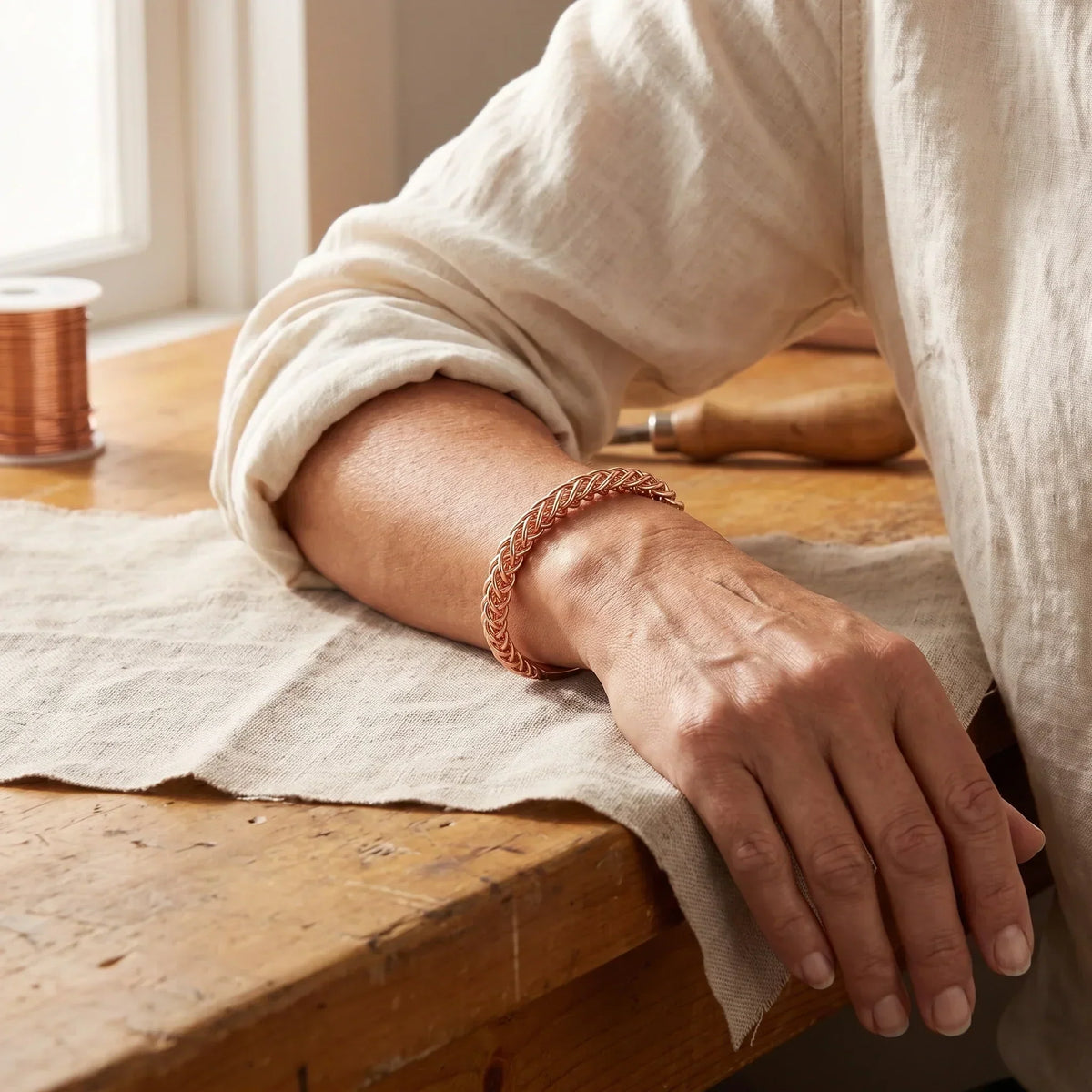 Clara's Fox Copper Bracelet