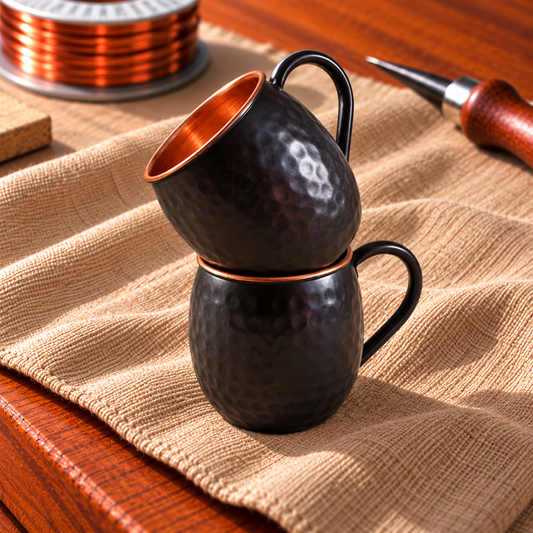 Clara's Black Moscow Mule Copper Mugs