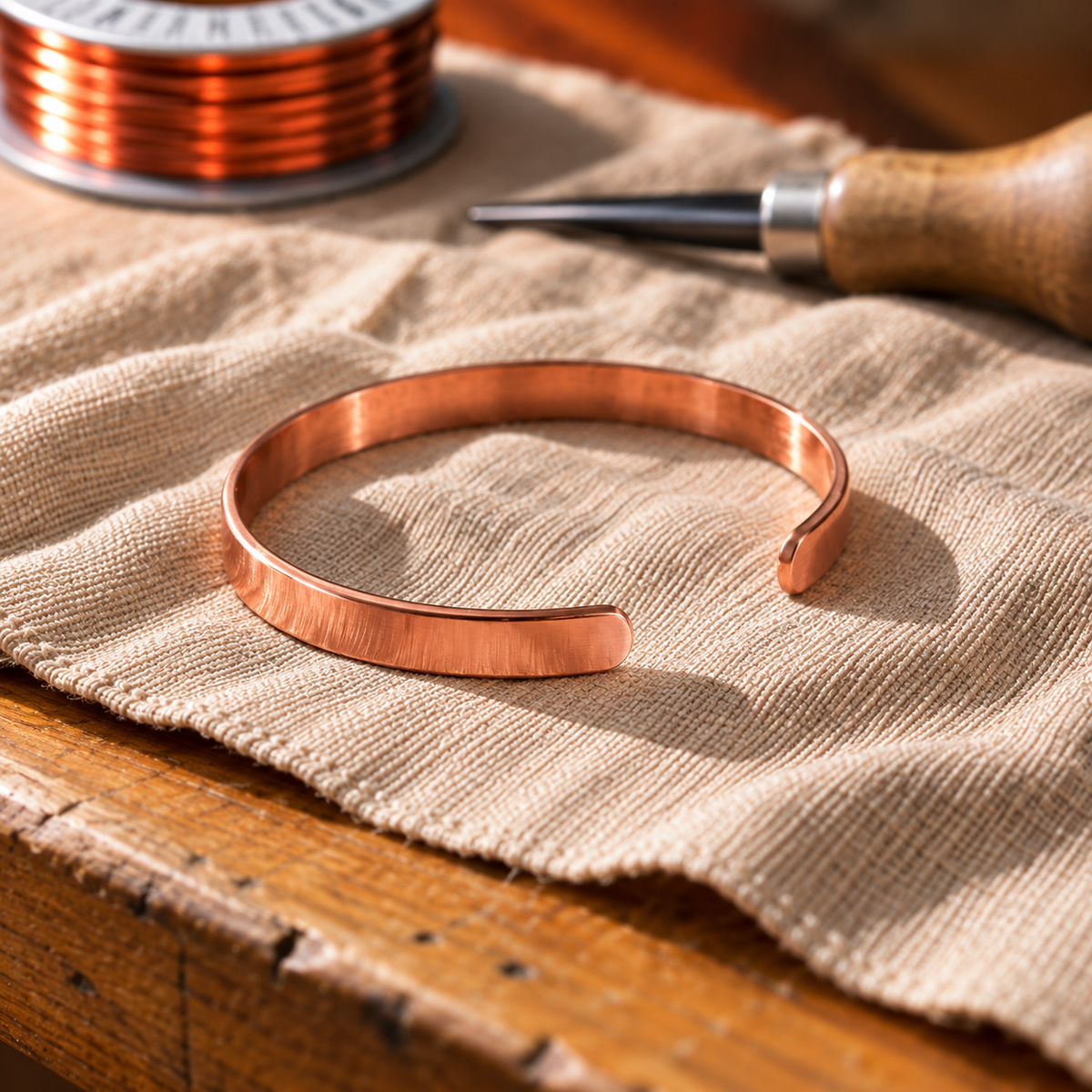Clara's River Copper Bracelet
